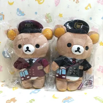 리락쿠마 기차 봉제인형 한큐 전철