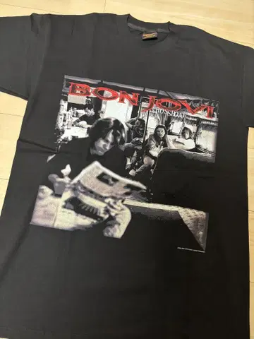 bonjovi 빈티지 티셔츠 본 조비 크로스 로드