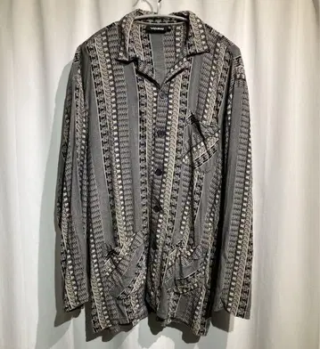 vintage [ YORN ] 오픈 카라 셔츠 올 패턴