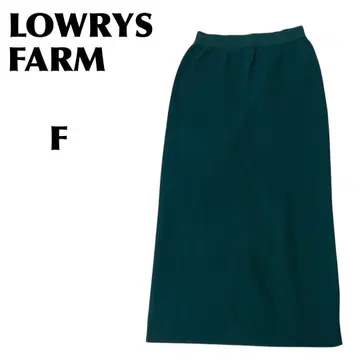 LOWRYS FARM/로리즈팜 다크 그린 타이트 스커트 F