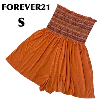 FOREVER21 [ S ] 오렌지 컬러 숏팬츠/도킹/허리 밴딩