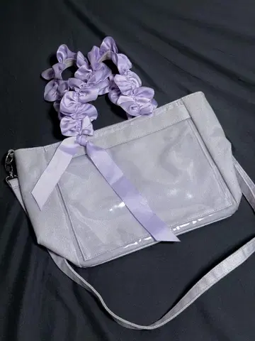 자카마트 이타백 A4 다기능 2WAY 핸들 프릴 토트백 퍼플 보라색