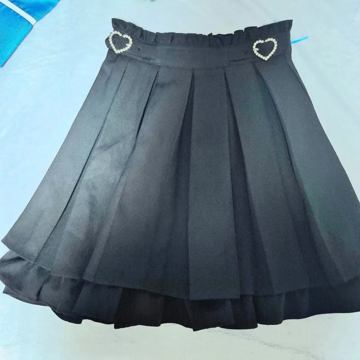 Mass-produced Jirai-kei Heart Buckle Skirt #지뢰계,#일본,#양산형 - Main Image