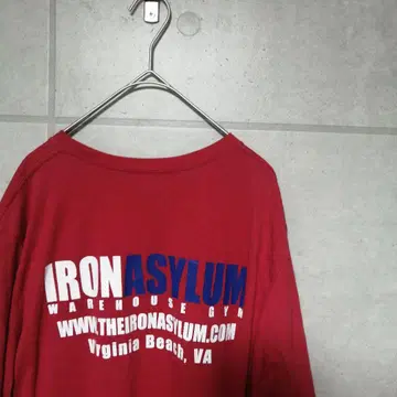 빨간색 티셔츠 WARE HOUSE GYM 웨어하우스 헬스복