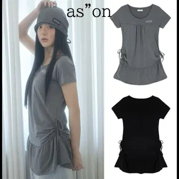as'on 아즈온 원피스 ETTII FRILLDRESS 시즈니룩