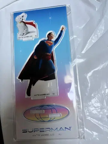영화 '슈퍼맨' SUPERMAN (크립토) 극장 굿즈 아크릴 스탠드 B