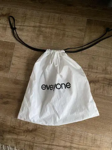 everyone nylon kinchaku pouch 복조리 화이트