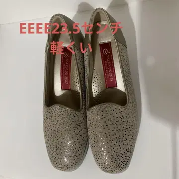 신발 베이지 메탈릭 슬립온