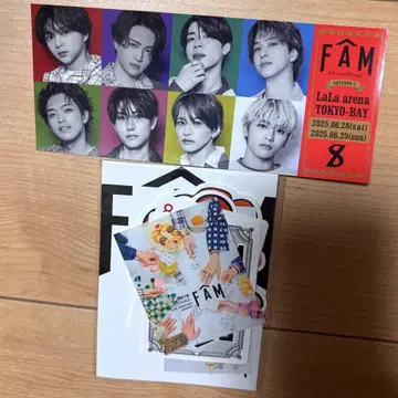 timelesz FAM 치바 회장 한정판 스티커 세트