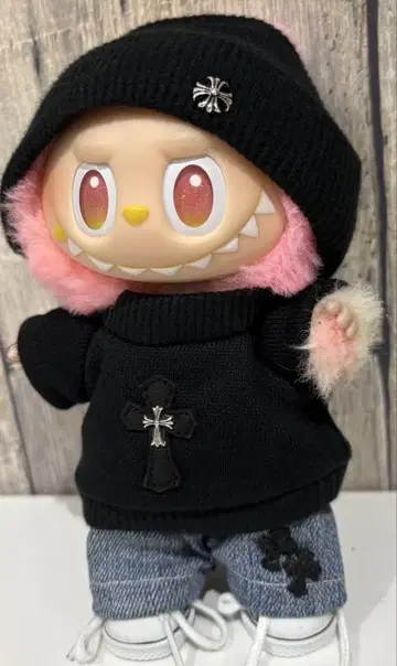 초레어 라부부 Labubu 1점 POP MART 크로스 패치 의류 3세트