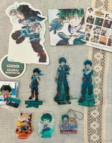 히로아카 미도리야 이즈쿠 바쿠고 카츠키 아크릴 스탠드 기타 세트