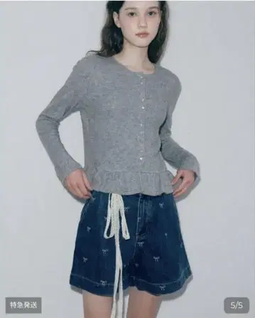 리본 하프 팬츠