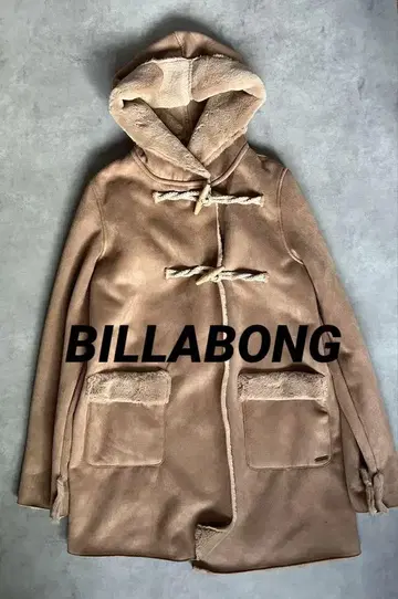 BILLABONG 빌라봉 더플 코트 페이크 무스탕 보아 안감 L
