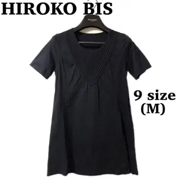 새상품급*히로코비스 튜닉 상의 반팔 Hiroko Koshino 자수