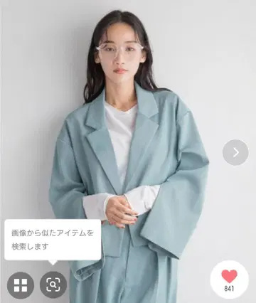 LOURYS FARM 라이트 블루 숏 자켓