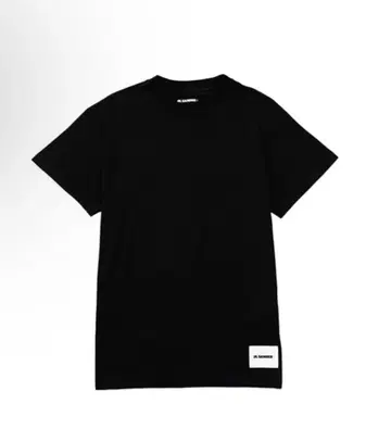새상품 XL JIL SANDER 팩 티셔츠 블랙