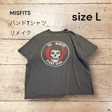 MISFITS 핀드 클럽 반팔 리메이크풍 빈티지 락밴드 T
