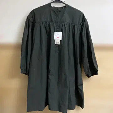 유니클로 토마스 마이어 코튼 개더 원피스 M 긴팔