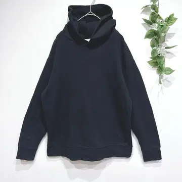 무인양품 트레이닝복 후드티 블랙 면 혼방 신축 작은 사이즈 캐주얼