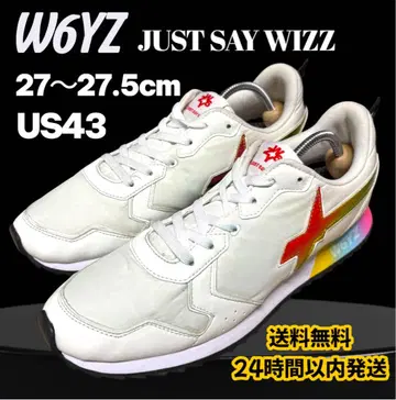 [ 27~27.5cm US43 ] W6YZ 위즈 스니커즈 화이트 레드