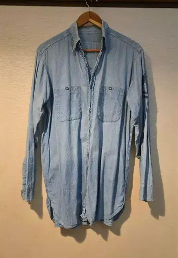빈티지 U.S.NAVY 1960's 샴브레이 size15 h