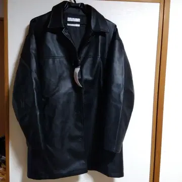 Ans.sme 블랙 가죽 자켓
