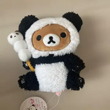 [레어] 산엑스 리락쿠마 팬더와 뒹굴뒹굴 느긋한 봉제 인형 경단