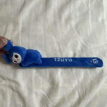 TZUYU 봉제인형 똑딱이 밴드 파랑