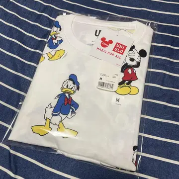 디즈니 프린트 반팔 유니클로 UNIQLO 남성/여성 티셔츠