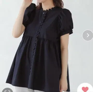 네이비 A라인 튜닉 반팔