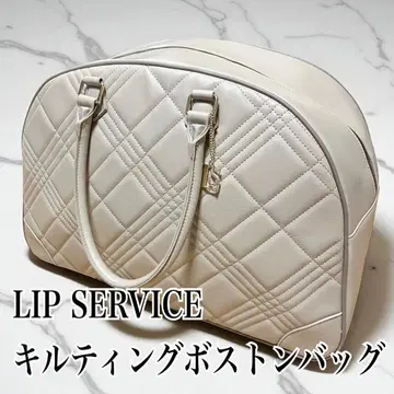 LIP SERVICE 퀼팅 보스턴 백