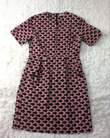 Orla Kiely 원피스 도트 도트 핑크