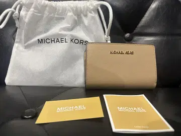 MICHAEL KORS 접이식 지갑 베이지