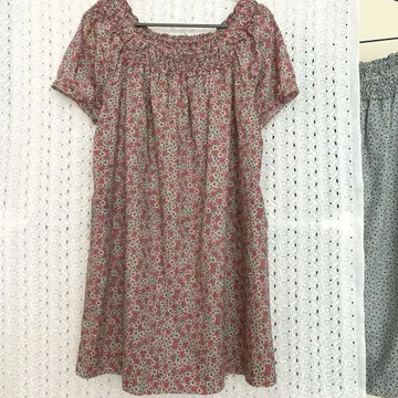 SHIPS 리버티 튜닉 예솜 패턴 일본제