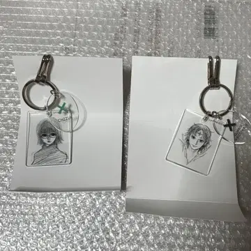 HUNTER x HUNTER 클리어 베이스 키링 클로로 시즈쿠 세트