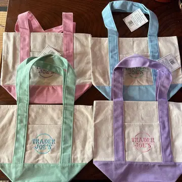 TRADER JOE'S 미니 토트백 4세트