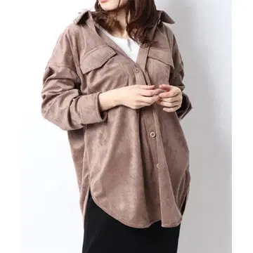 Mila Owen 에코 레더 셔츠 블루종