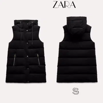 ZARA 롱 기장 퍼프 베스트