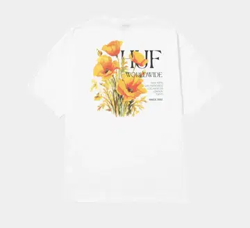 HUF Poppy Tee 화이트 XL