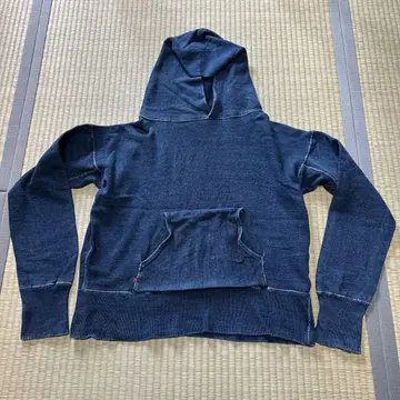 45rpm BLUE CAFE 인디고 후드 맨투맨 size 1