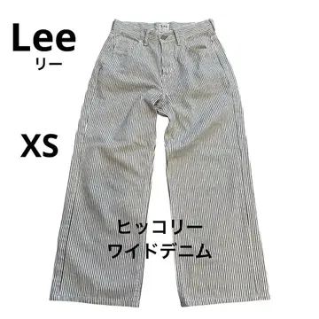 [Lee] Lee 히코리 스트라이프 배기 실루엣 데님 XS