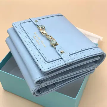 새상품 사만다 타바사 Petit Choice 두겹 지갑 라이트 블루