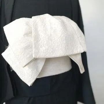 단면 전체 레이스 반폭 오비, 앞뒤 화이트