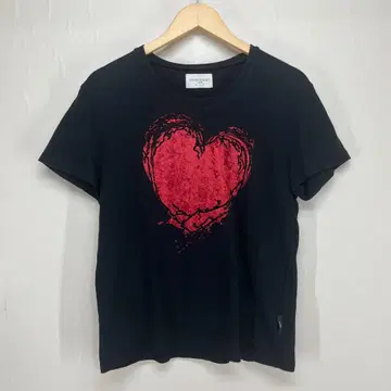 드레스 발렛 바이 그램 하트 티셔츠 (블랙/M)