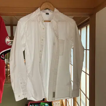 mont-bell 화이트 버튼 다운 셔츠 M
