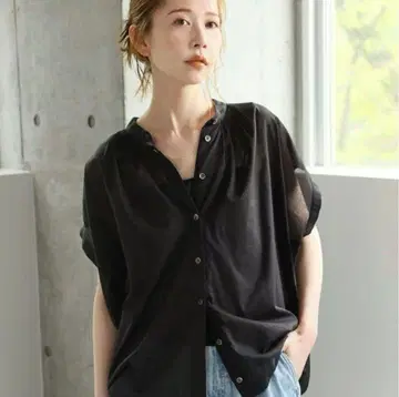 저널 스탠다드 80수 론 턱 볼륨 셔츠