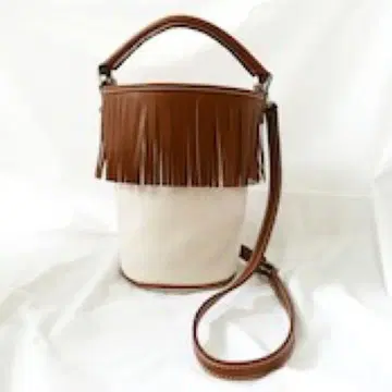 ayako 백 Fringe Bucket Bag/CAMEL