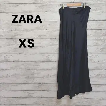 [ ZARA ] 자라 타이트 롱 스커트 ( XS ) 네이비 언