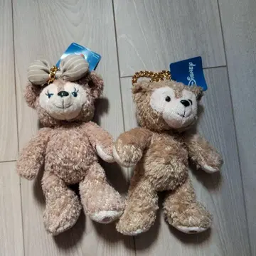 [미사용 새상품] 더피와 셰리메이 봉제 인형 마스코트 키링