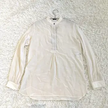 JOSEPH 조셉 긴팔 셔츠 블라우스 실크100% 아이보리 36